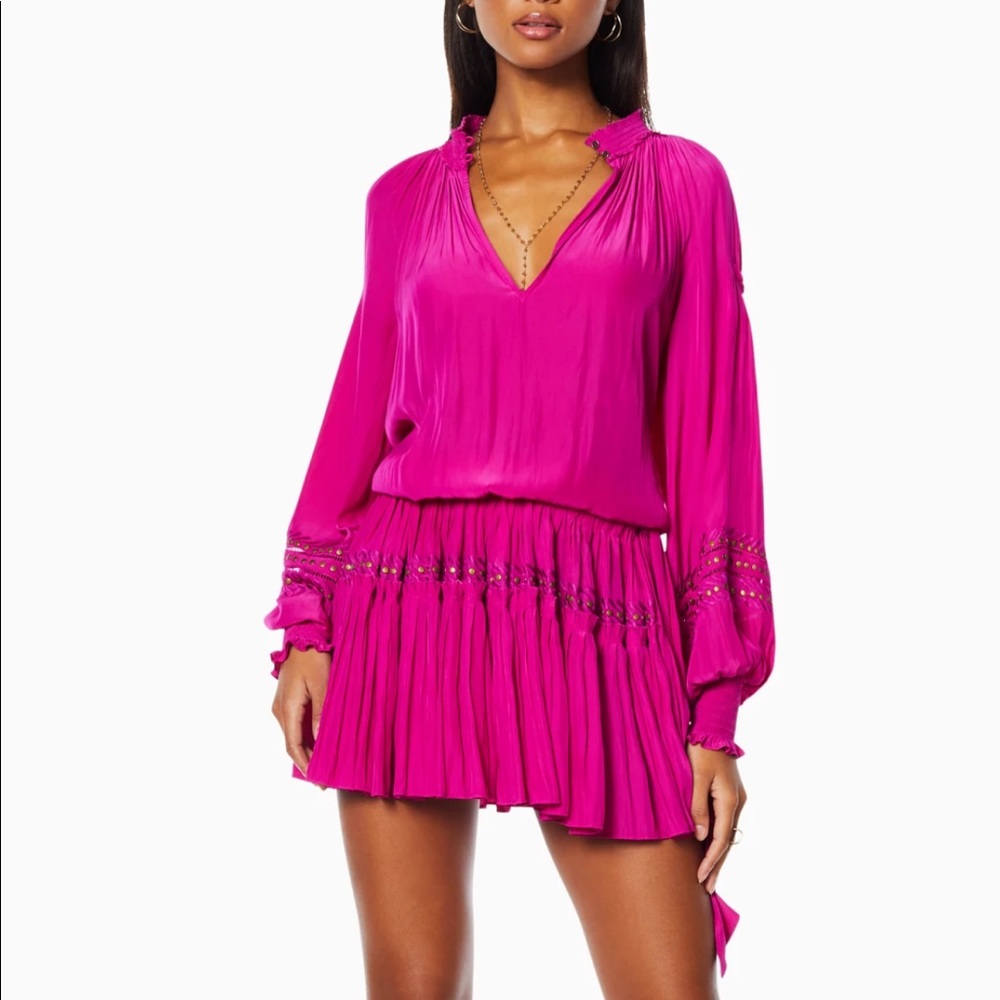 RAMY BROOK XL HOT PINK MINI DRESS